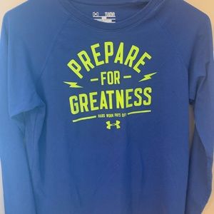 3 Under Armour YLG long sleeved shirts